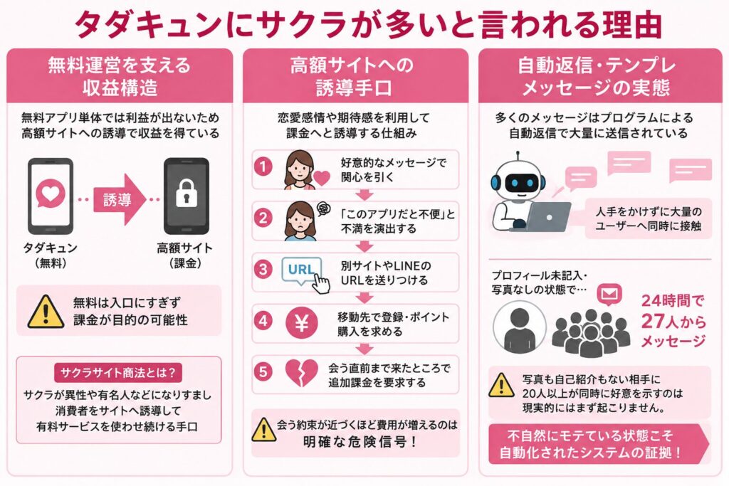タダキュンにサクラが多いと言われる理由